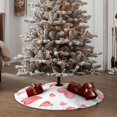 thumbnail image 4 of Defioc Pink Hearts for Christmas Tree Skirt Snowman Xmas Tree Skirt Farmhouse Christmas Decorations Tree Mat for Holiday Party Decor-30", 4 of 6