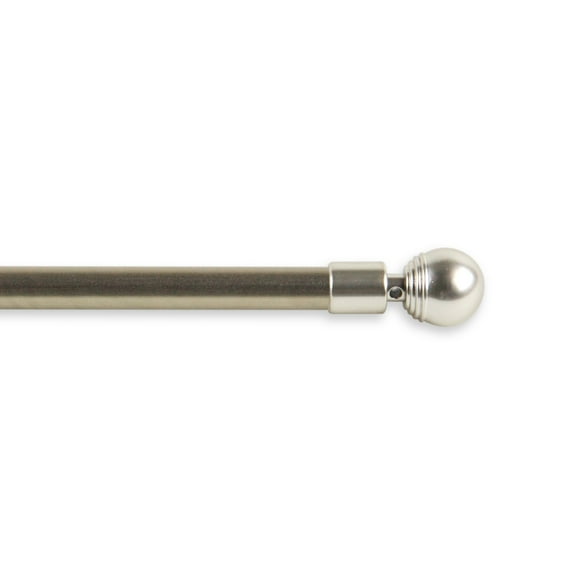Bola Curtain Rod 7/16 inch 28-48 inch - Satin Nickel