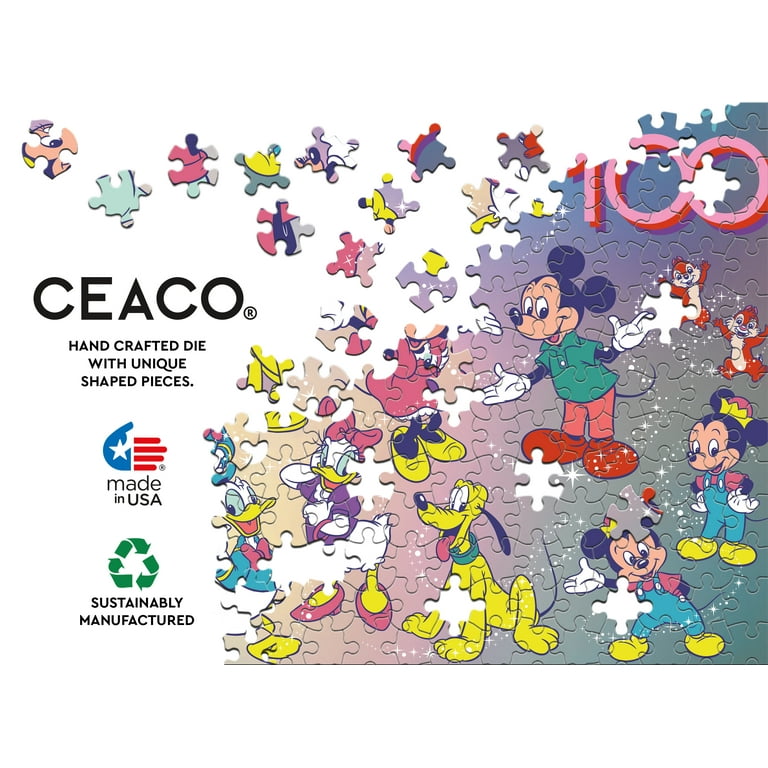 Ceaco 200-Piece Disney D100 100 Years of Wonder Interlocking