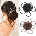 thumbnail image 2 of Extensions de Queue de Cheval en Chignon Bouclé avec Bande Élastique Chouchous Longs Synthétiques, 2 of 6