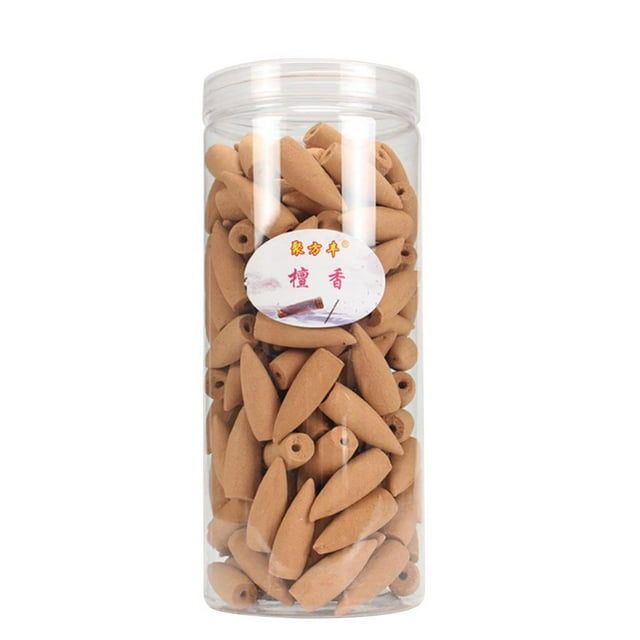Juego de 168 conos huecos de incienso con reflujo de torre natural con aroma floral mixto 2