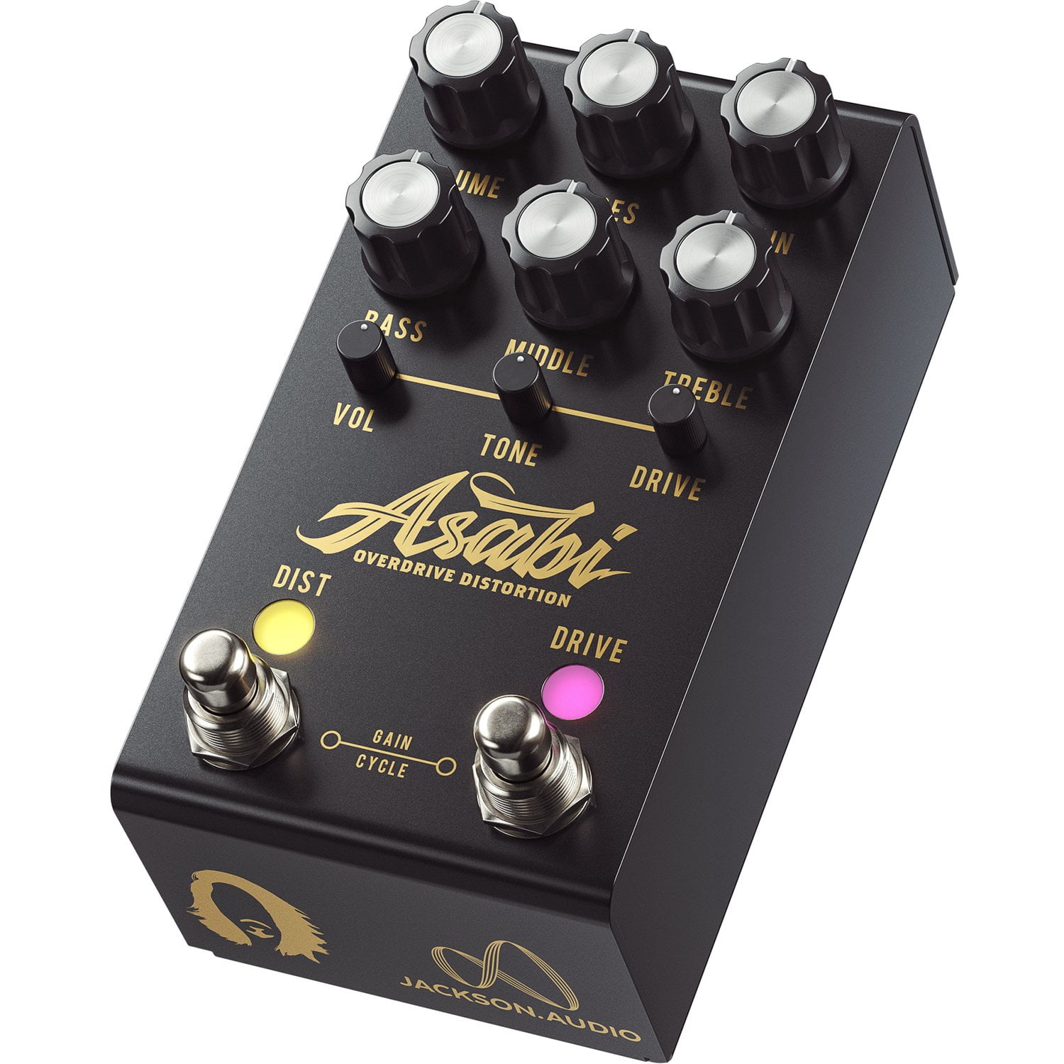 Jackson Audio ASABI Distortion Effects Pedal Black