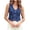 Blue, variant on Tqcoqu Womens Summer Cropped Denim Vest, V-Neck Crop Western Jean Vest Top for Women Country Trendy Outfits