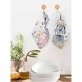 thumbnail image 2 of Easter Bunny Kitchen Dish Towels for Drying Dishes Set of 4, Blue Easter Eggs Spring Floral Butterflies Waffle Weave Microfiber Hand Tea Bathroom Towels Quick Dry & Absorbent Towel 12x12, 2 of 7