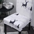 thumbnail image 3 of Funda extraíble para silla con estampado navideñofunda elástica para asiento de banquete (cervatillo) Ndcxsfigh Nuevos Originales, 3 of 5