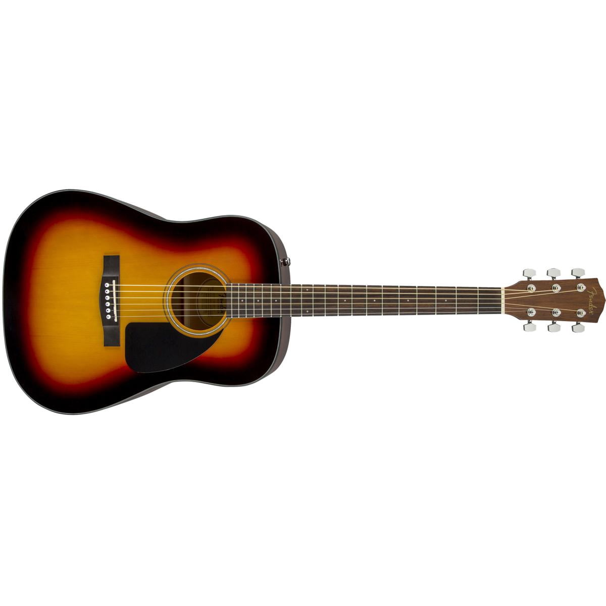 Fender CD-60 Dreadnought V3 with Case, Walnut FB, Sunburst