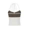 thumbnail image 3 of hirigin Vintage Knitted Halter Top, Women Summer Sleeveless Camisole, 90s 00s Vintage Backless Crop Top Retro Mini Vest Streetwear, 3 of 9