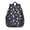 Astronaut and Dog, variant on Astronaut and Rocket Black Pattern Backpack for School, Cute School Bag with Adjustable Shoulder Straps and Padded Back, 15"x11.42"x5.5"
