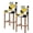 Multicolor, variant on Yellow Grey Black Geometric Bar Stool Covers Set of 4, Middle Century Art Abstract Aesthetics Stretch Bar Chair Covers with Backs, Removable Pub Counter Chair Cover for Kitchen Dining Room Cafe