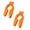 Orange*2pc, variant on Plastic Bottle Cap Opener, 3-in-1 Multi-Purpose Water Bottle Opener for Arthritic Hands & Seniors, Canned Beer and Soda Can Opener, Orange