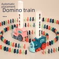thumbnail image 3 of El pequeño tren Domino tiembla con los juguetes de tren eléctrico pequeño con licencia automática para niños, 3 of 4