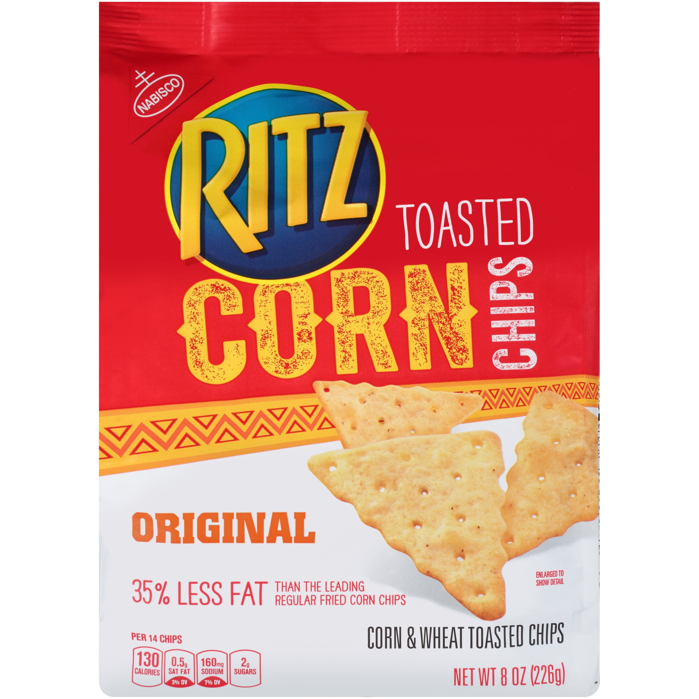 Nabisco Ritz Original Toasted Corn Chips, 8 Oz.