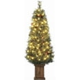 thumbnail image 2 of Historyli 4.5ft Snow Flocked Christmas Tree with 108 LED Lights,Tabletop x-Mas Tree with Light Box& Pine Cones,Artificial Holiday Decor for Home,Office,Green 4, 2 of 7