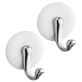thumbnail image 4 of InterDesign 55072 York Self Adhesive Hook, White & Chrome, 4 of 5