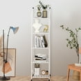 thumbnail image 4 of Forthcan 5 Tier Freestanding Metal Shelf Open Bathroom Shelf for Bathroom Storage White, 4 of 8