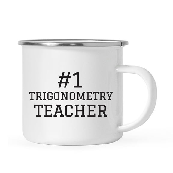 Koyal Wholesale Stainless Steel Campfire Coffee Mug, #1 Trigonometry Teacher, 1-Pack