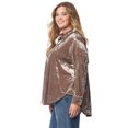 thumbnail image 4 of Jessica Simpson Women's and Women's Plus Romy Velvet Shacket, Sizes XS-4X, 4 of 5