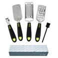 thumbnail image 3 of 4PCS Cheese Grater Set Handheld Food Grater Lemon Zester with Cleaning Brush, 3 of 9
