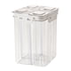 thumbnail image 2 of Contenedor multigrano de 4 compartimentos | Frasco de plástico apto para uso alimentario de gran capacidad de 3 y 4 litros | Hermético e impermeable con sello de silicona | Organización de despensa, 2 of 7