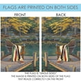 thumbnail image 5 of Toland Home Garden Adirondack at the Pond Lake summer Flag Double Sided 28x40 Inch, 5 of 5