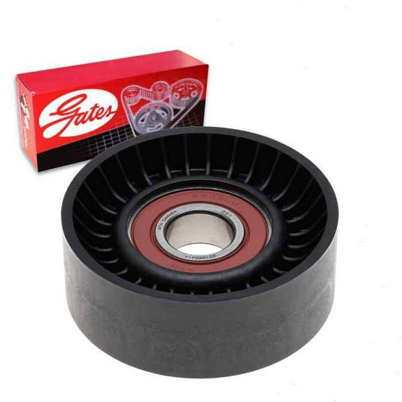 Gates DriveAlign Drive Belt Idler Pulley compatible with Ford Fiesta 1.6L L4 2014-2019