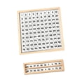 thumbnail image 3 of Tablero de números Montessori del 1 al 100, juego de mesa educativo 100, tablero de conteo de números de madera para niños de 3, 4 y 5 años, 3 of 9