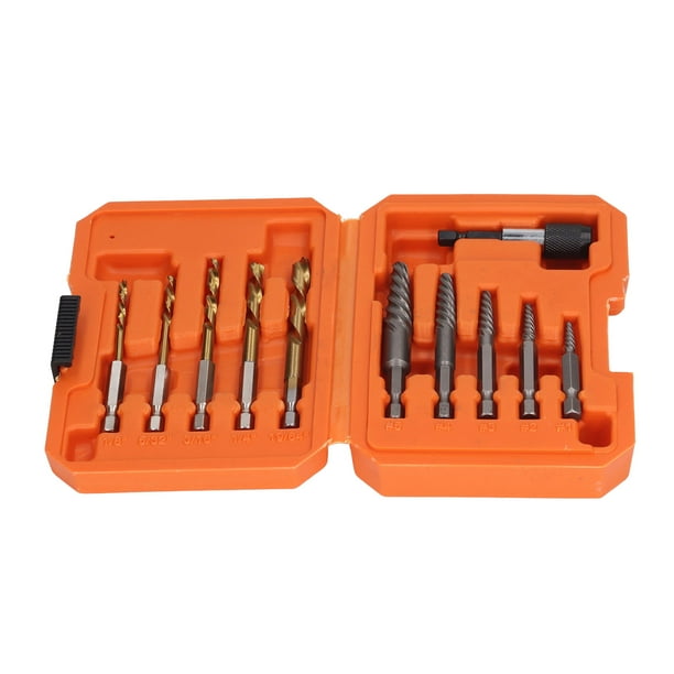 Juego de extractores de pernos, 11 piezas, extractor de tornillos dañados, herramienta de extracción de tornillos, diseño personalizado