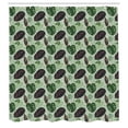 thumbnail image 2 of Ambesonne Tropical Shower Curtain, Monsteras Calathea Ginkgo, 69"Wx70"L, Hunter Green Pale Rose, 2 of 4