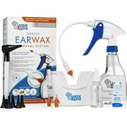 WaxBgone Ear Wax Removal Kit with SoftSpray Ear Irrigation Tips Otoscope Basin and Ear Drops