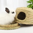 thumbnail image 3 of Tiberpe Hamster Toys Bunny Grass House Toys Bunny Pet Grass House Toys/Rabbit Toys/Rabbit Bedding Rabbit Hut Small Grass Hideout Hand, 3 of 6