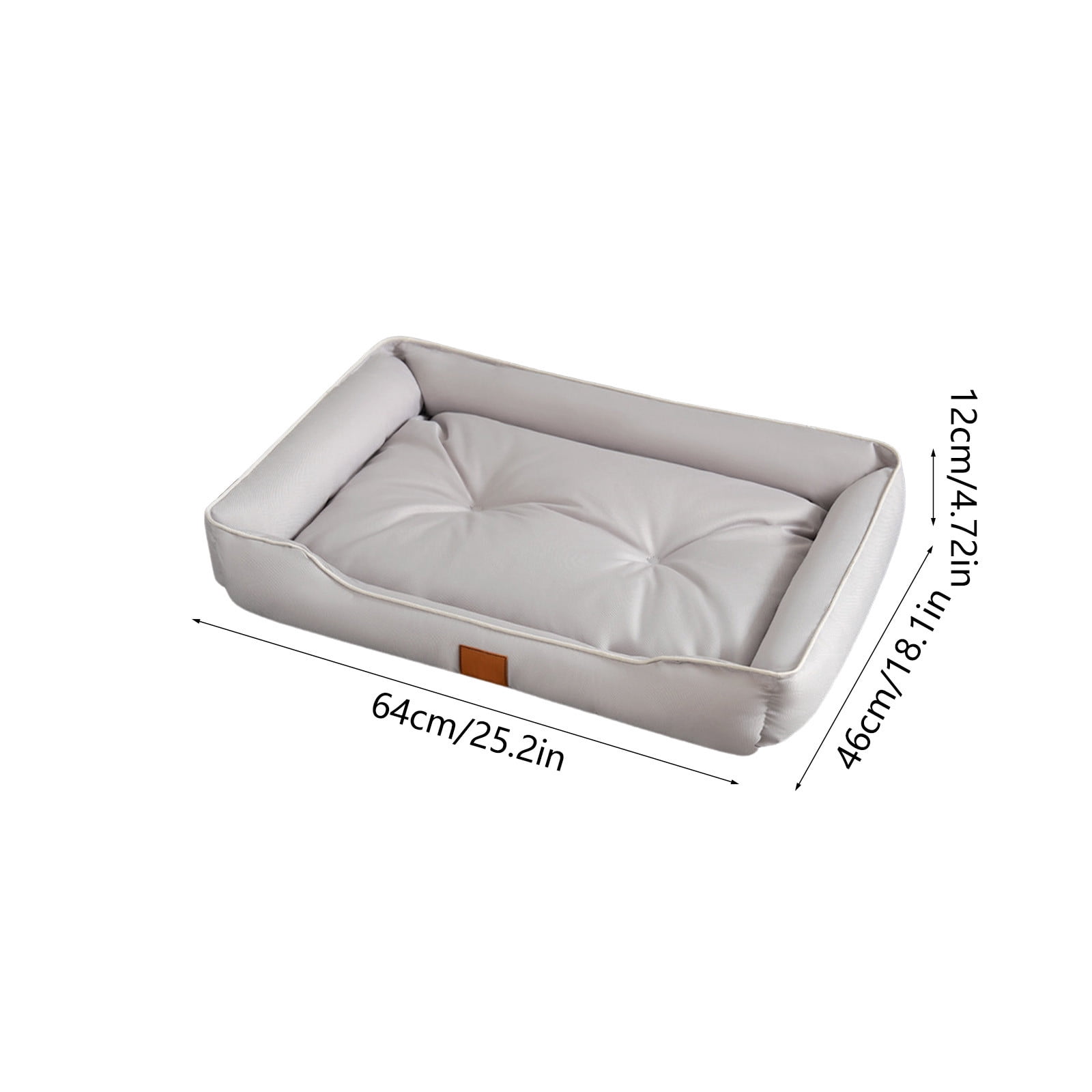 Pet Seat Cushion Cat Dog Bed Large Soft Cotton Filling Removable Washable Supportive Sofa Mat Lounge Bed for Pets Up to 25 lb Home Crate Car Travel Nap Plush Sleeping Pad Bedroom Couch Bed Lounger