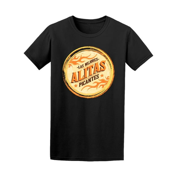 Las Mejores Alitas Picantes Wing T-Shirt Men -Image by Shutterstock, Male Large