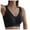 Black, variant on Lixiuxyad Women Bras plus Size Front Closure Women's Comfortable And Transparent Shoulder Strap Cordless Backless Spongeless With Convertible Shoulder Straps