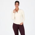 thumbnail image 3 of YITTY Active Women's Cold Weather Half-Zip Top, Warm White, M, 3 of 7