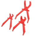 thumbnail image 1 of HAMPPLIES 3 Pcs Pince à Tuyau Outil Automobile Pince à Tuyau en Plastique Rouge pour Atelier, 1 of 5