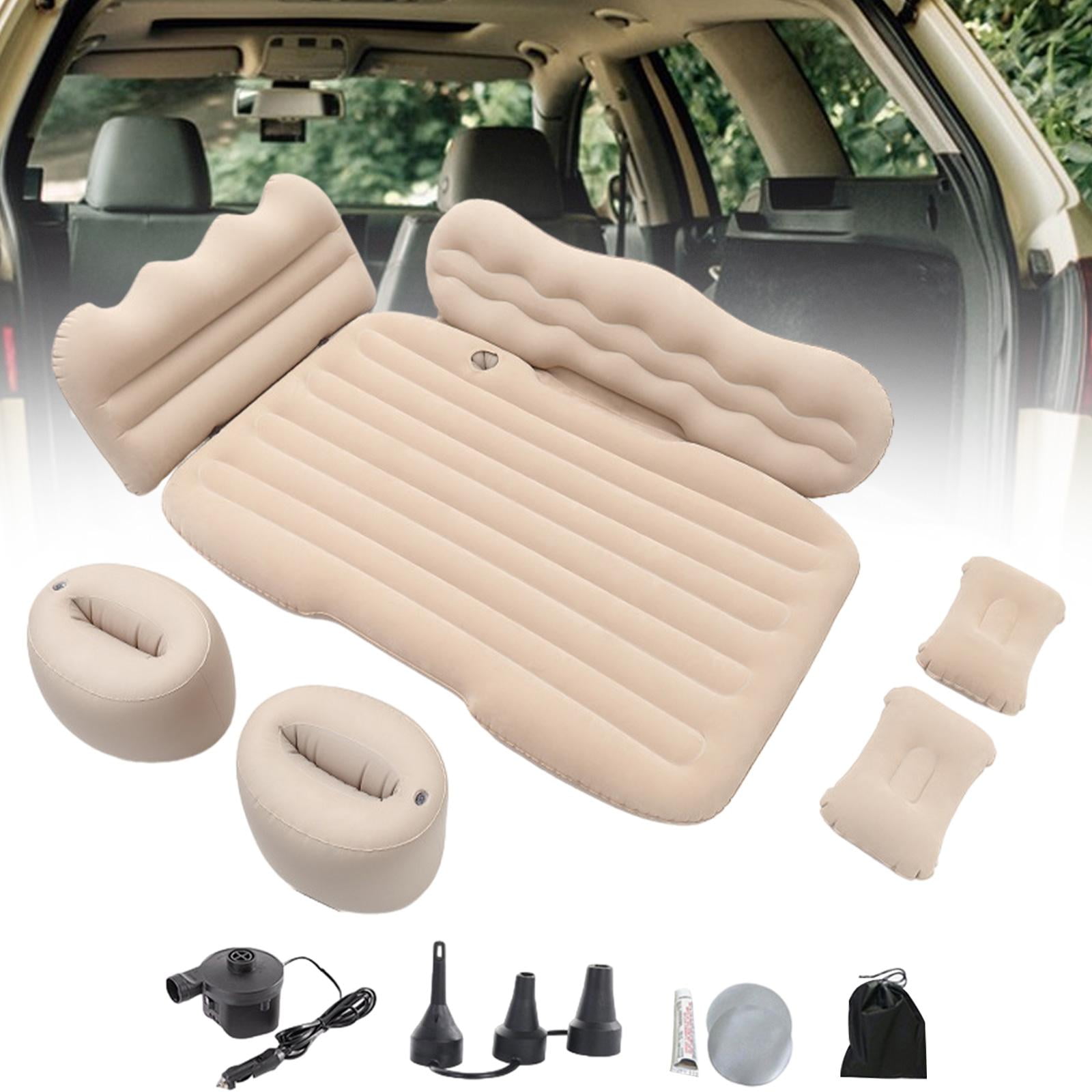 GARENDE Inflatable Car Air Mattress Camping Air Mattress Bed for MPV Automotive Beige