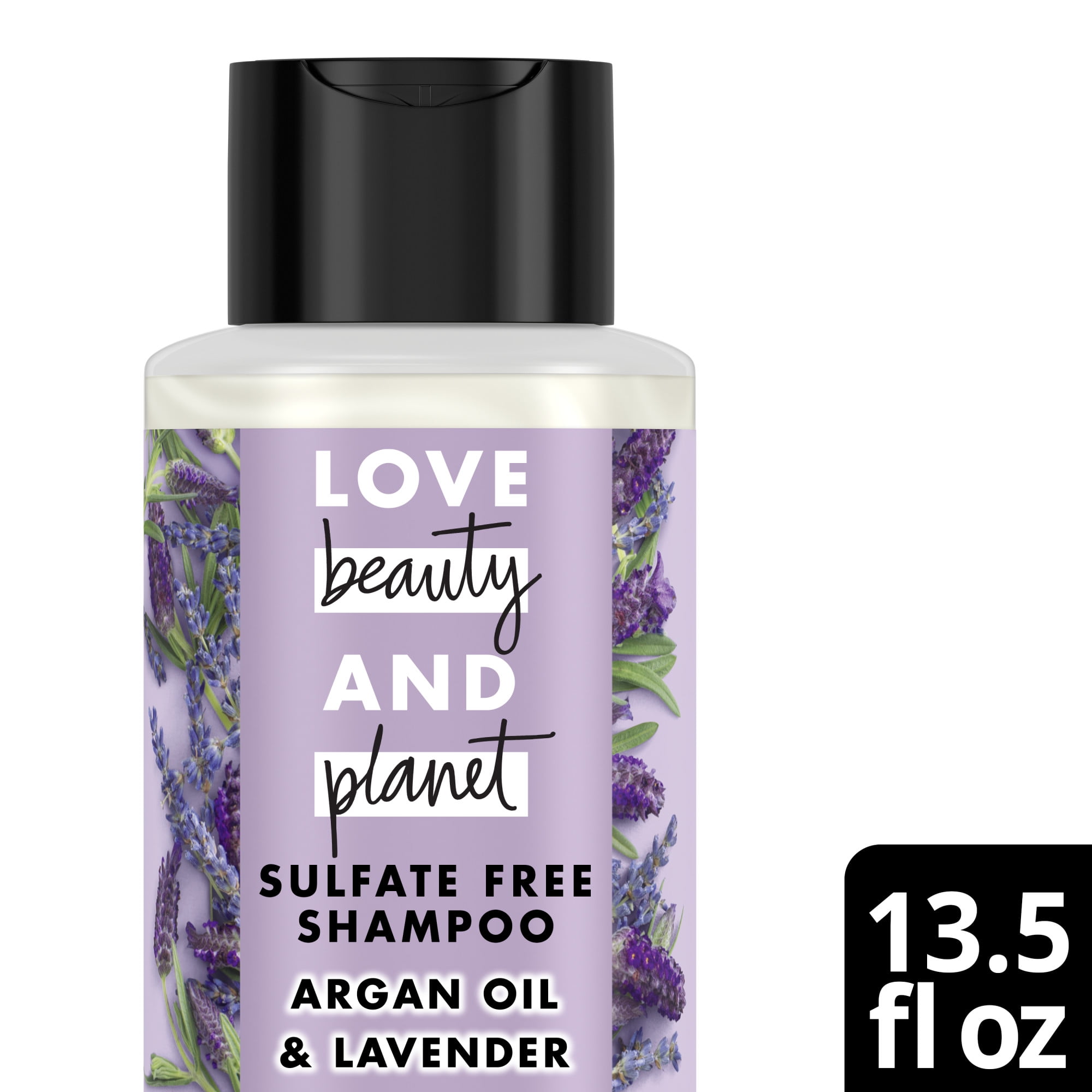 tømmerflåde screech beskyldninger Love Beauty and Planet Argan Oil and Lavender Sulfate Free Shampoo 13.5 fl  oz - Walmart.com