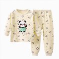 thumbnail image 5 of NOLDARES Little Child Boys Pajamas Long Sleeve Crew Neck Cartoon Printing Top and Pants PJ Set Sleepwear Boys Outfits Sets,Yellow,3-4 Y, 5 of 5