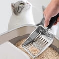 thumbnail image 2 of Cat litter scoop with scoop, metal scoop, hollowedout poop bag, sieve, metal handle, 2 of 5