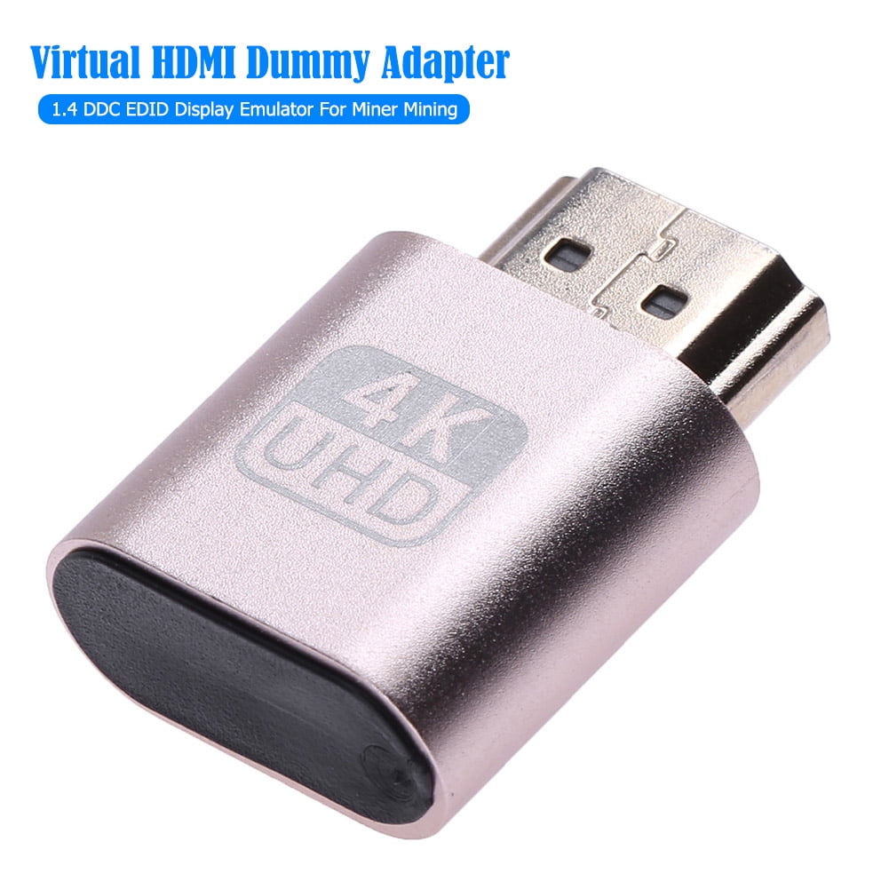 4K HDMI DDC EDID Dummy Plug Headless Ghost Display Emulator für Bitcoin Mining 