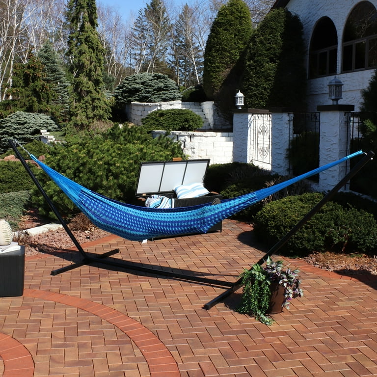 Sunnydaze 2-Person Cotton and Nylon Mayan Family Hammock with