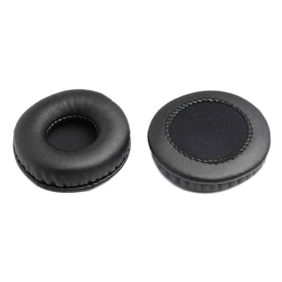Inteprter 1 par de almohadillas de esponja de PU para auriculares, portátil, suave, a prueba de polvo, lavable, para casa, oficina, accesorios Cables de audio/vídeo Negro 50 mm