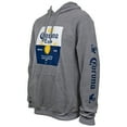 thumbnail image 2 of Corona Extra  Beer Label Grey Hooded Sweatshirt with Sleeve Print, Extra Large, 2 of 4