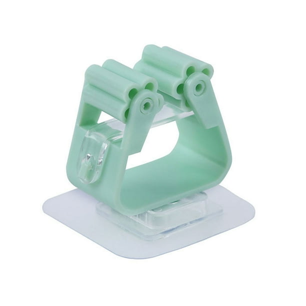 Kearding Soporte para fregona Soporte autoadhesivo portátil sin perforaciones Estante para interiores Verde Almacenamiento y organización del hogar Verde NO1 Kearding HA000228-01B