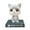 gray, variant on HUONA Spring Shaking Head Cat Doll Toy Car Ornament Temporary Parking Telephone Number Holder Auto Vehicle Interior Dashboard Decoration Creative Gift for Car Home Desk Ornament Gray
