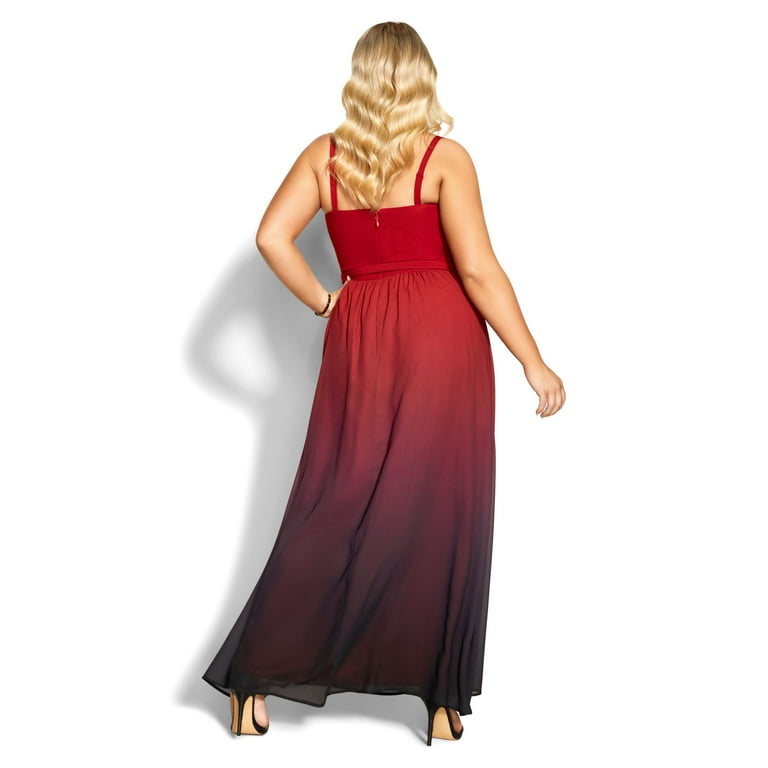 City chic ombre clearance dress