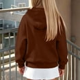 thumbnail image 4 of fatyb Zip up Hoodies for Girls Long Sleeve Hooded Jacket Kids Cute Bow Print Sweatshirt with Pockets, 4 of 7
