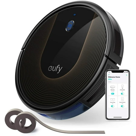 eufy by Anker, BoostIQ RoboVac 30C, Robot Vacuum Cleaner, Wi-Fi, Super-Thin, 1500Pa Suction, Boundary Strips Included, Quiet, Self-Charging Robotic Vacuum, Cleans Hard Floors to Medium-Pile Carpets