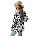 thumbnail image 2 of Garronmavis Women's Lightweight Open Front Cardigans Plus Size Long Sleeve Kimono Cover Ups for Women Beach Cardigan Sweater Jacket Cow Print, 2 of 6