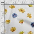 thumbnail image 1 of oneOone Viscose Chiffon Fabric Flower Watercolor Printed Craft Fabric BTY 42 Inch Wide, 1 of 4